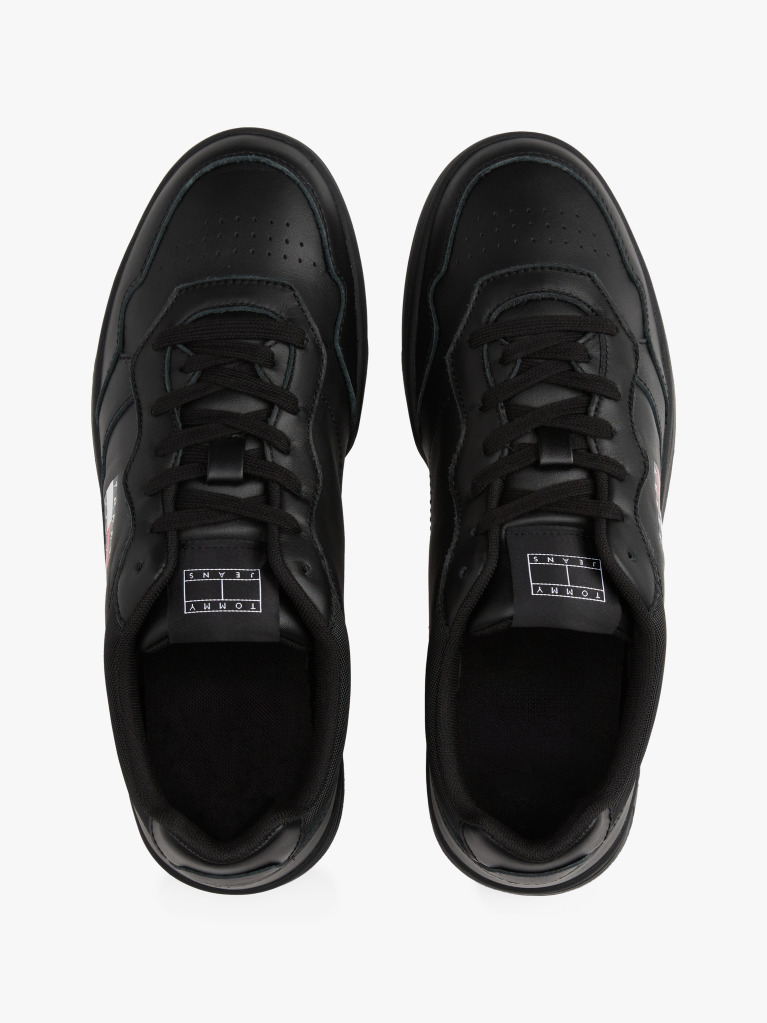 Negru Pantofi Sport Din Piele Colour-Blocked  Barbati
