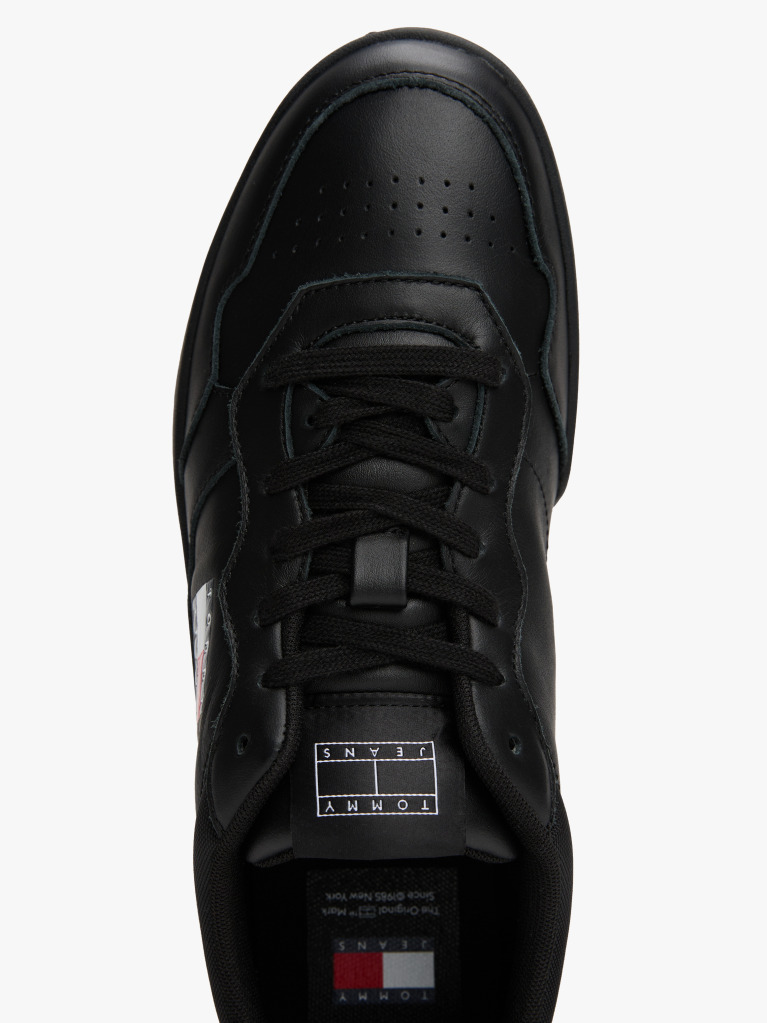 Negru Pantofi Sport Din Piele Colour-Blocked  Barbati