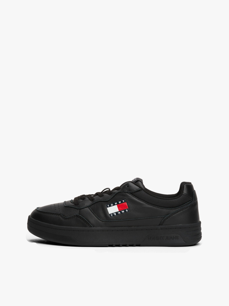 Negru Pantofi Sport Din Piele Colour-Blocked  Barbati