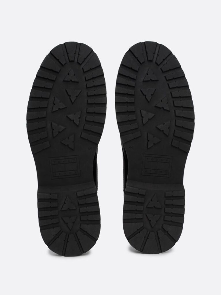 Negru Cizme Chelsea Din Piele Cleat Signature  Barbati