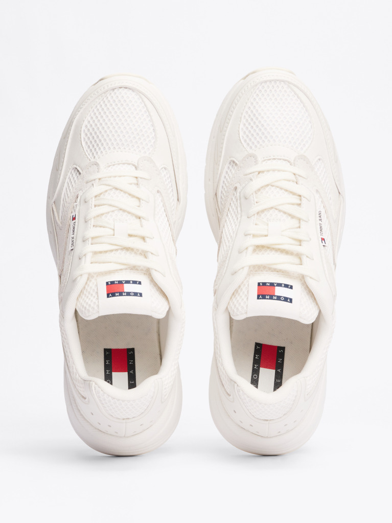 Bej Pantofi Sport In Textura Mixta Colour-Blocked  Barbati