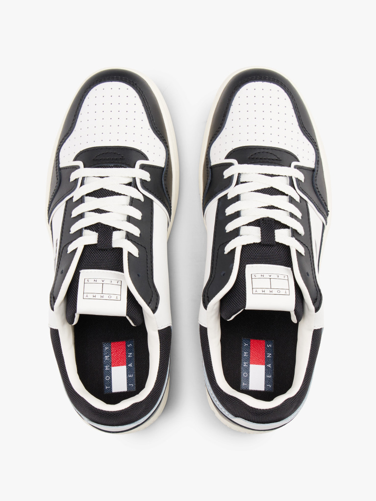 Black Retro Basket Sneakers  Men