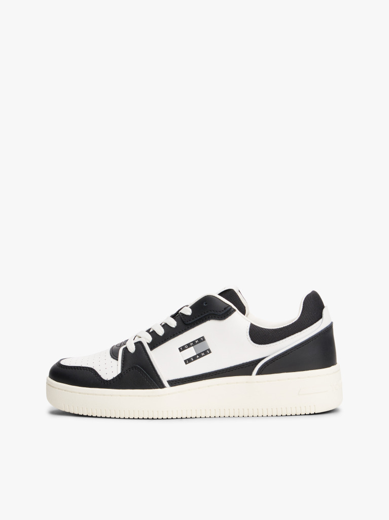 Black Retro Basket Sneakers  Men