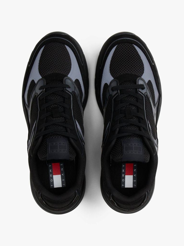 Negru Sneakers Archive Cu Texturi Mixte  Barbati