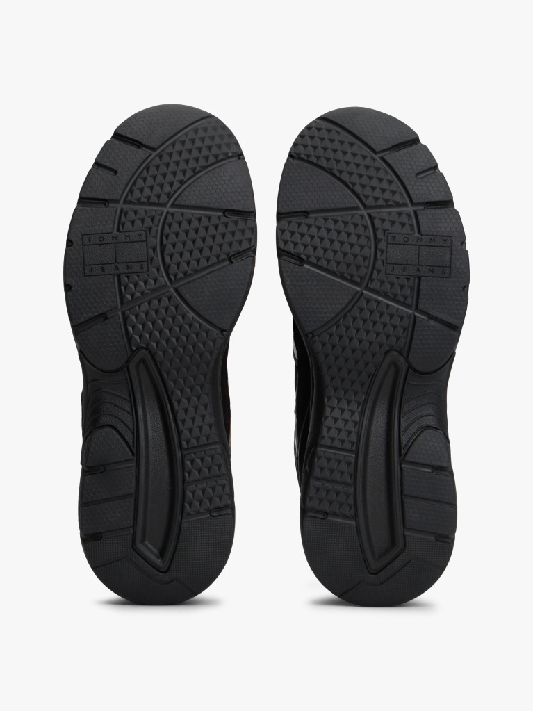 Negru Sneakers Archive Cu Texturi Mixte  Barbati