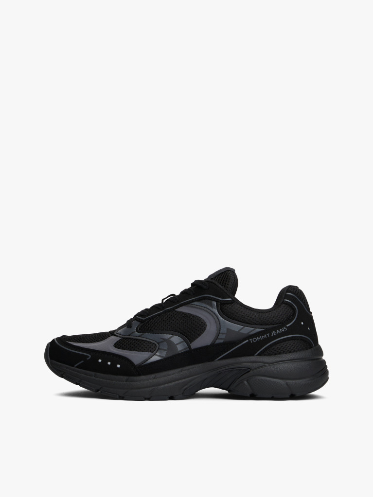 Negru Sneakers Archive Cu Texturi Mixte  Barbati