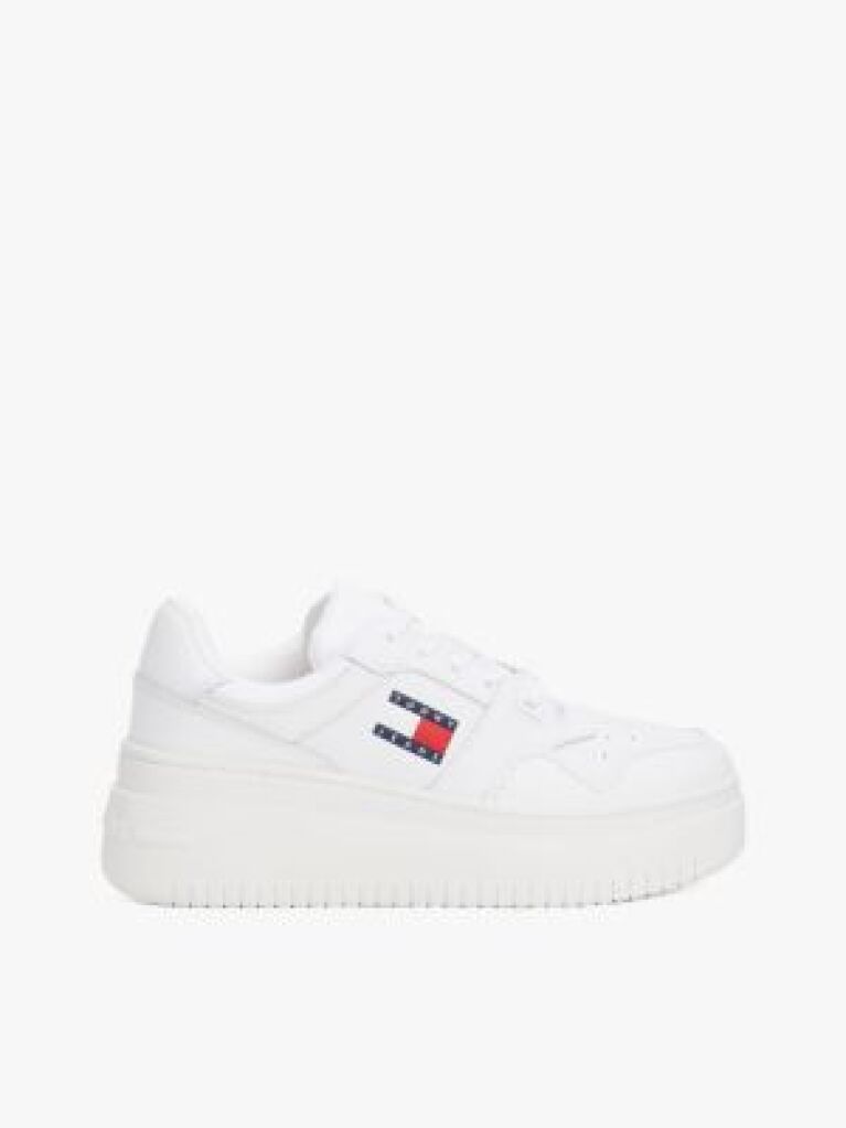 Alb Pantofi Sport Cu Talpa Plata Essential Retro Fine-Cleat  Femei