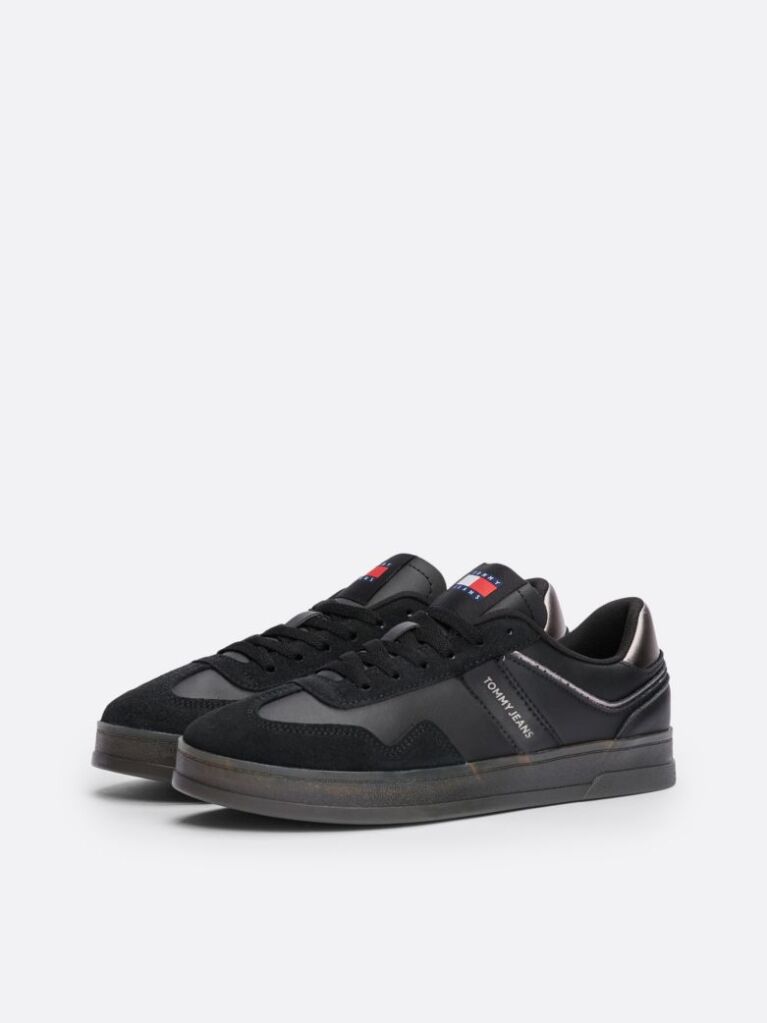 Negru Pantofi Sport Din Piele Greeenwich  Femei