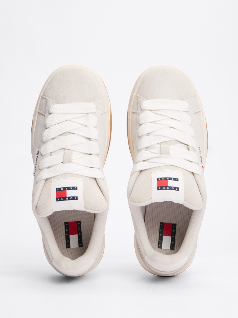 Grey Suede Lace-Up Trainers  Women