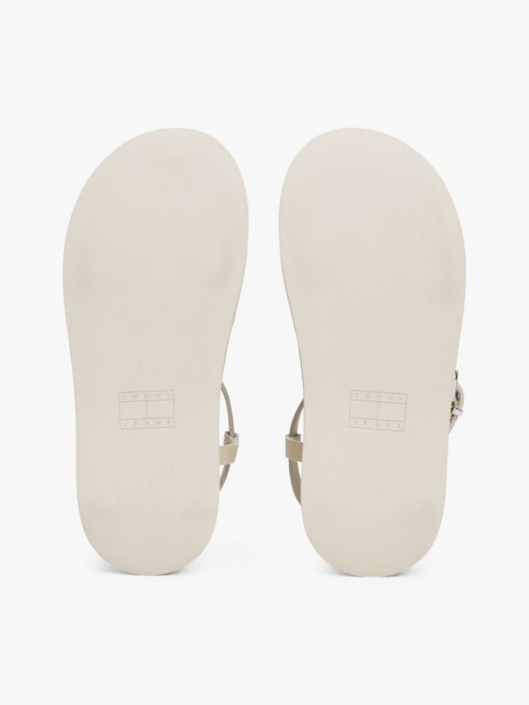 Alb Sandale Platform Cu Barete Din Piele  Femei
