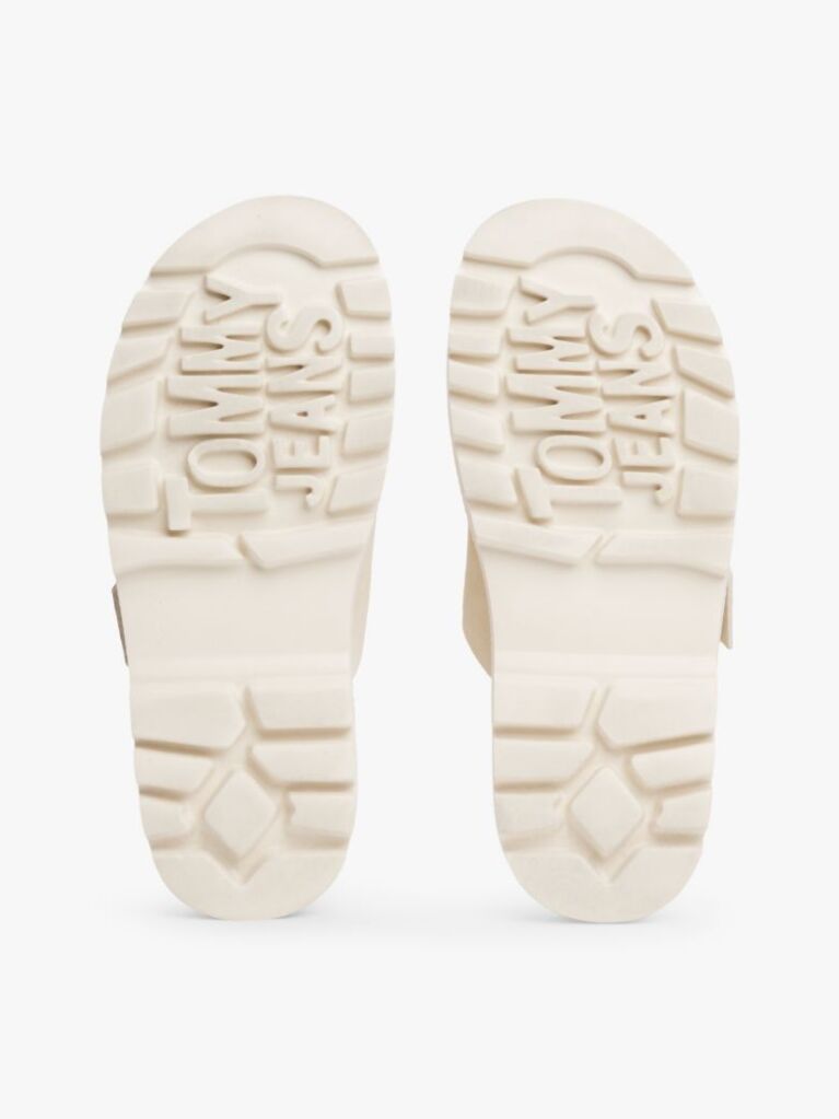 White Suede Double Strap Cleat Sandals  Women