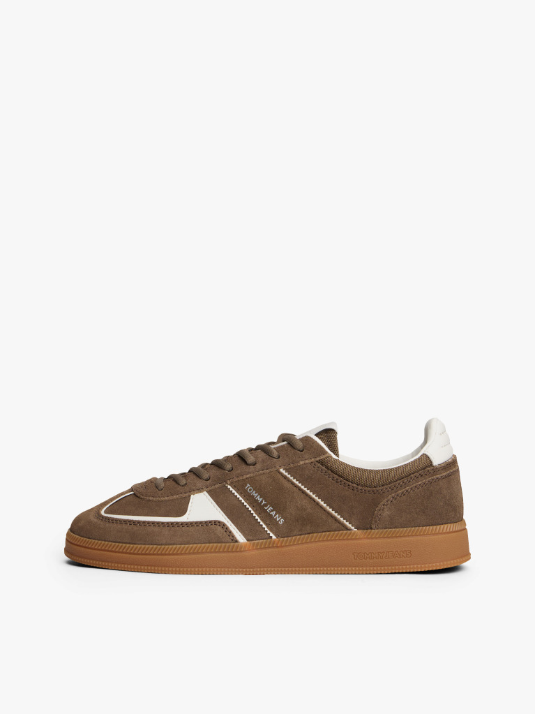 Maro Sneakers Greenwich Din Piele Intoarsa Cu Texturi Mixte  Femei