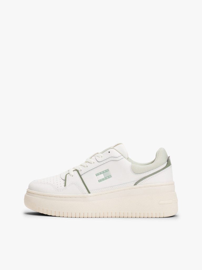 Multi Trainers De Baschet Retro Cu Platforma Si Talpa Fina  Femei