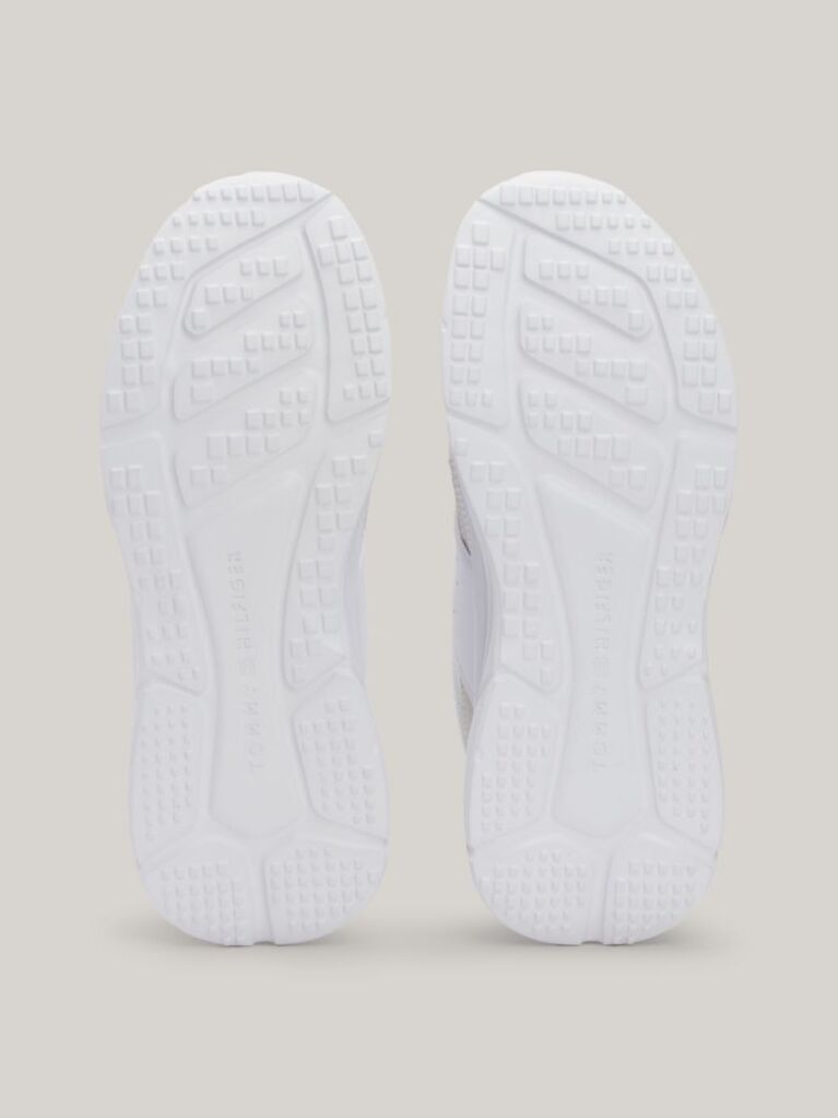 Alb Pantofi Sport Cu Textura Mixta Si Logo TH  Barbati