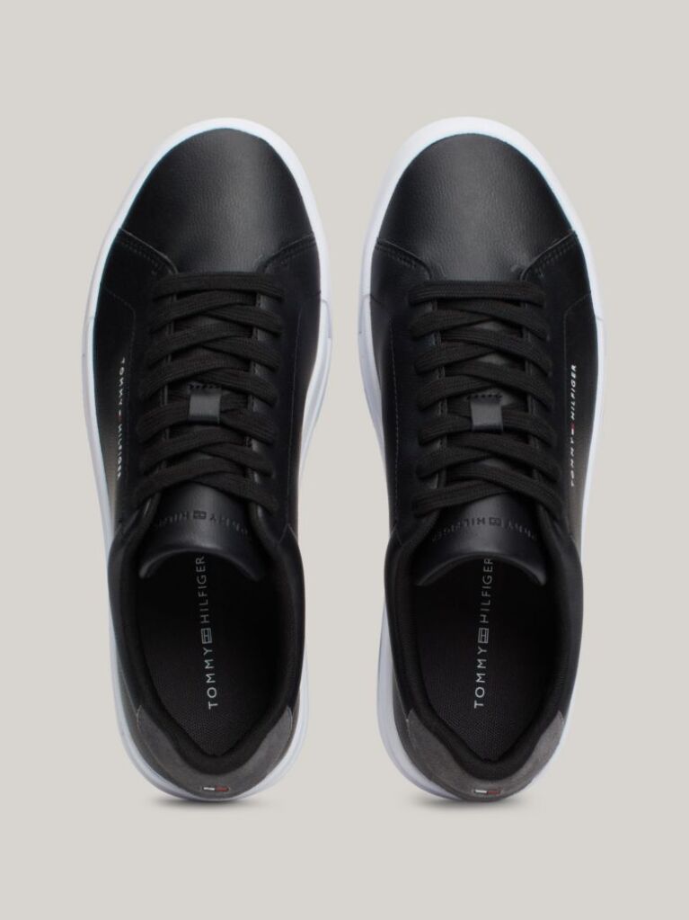 Negru Pantofi Sport Cu Logo Pebble Grain  Barbati