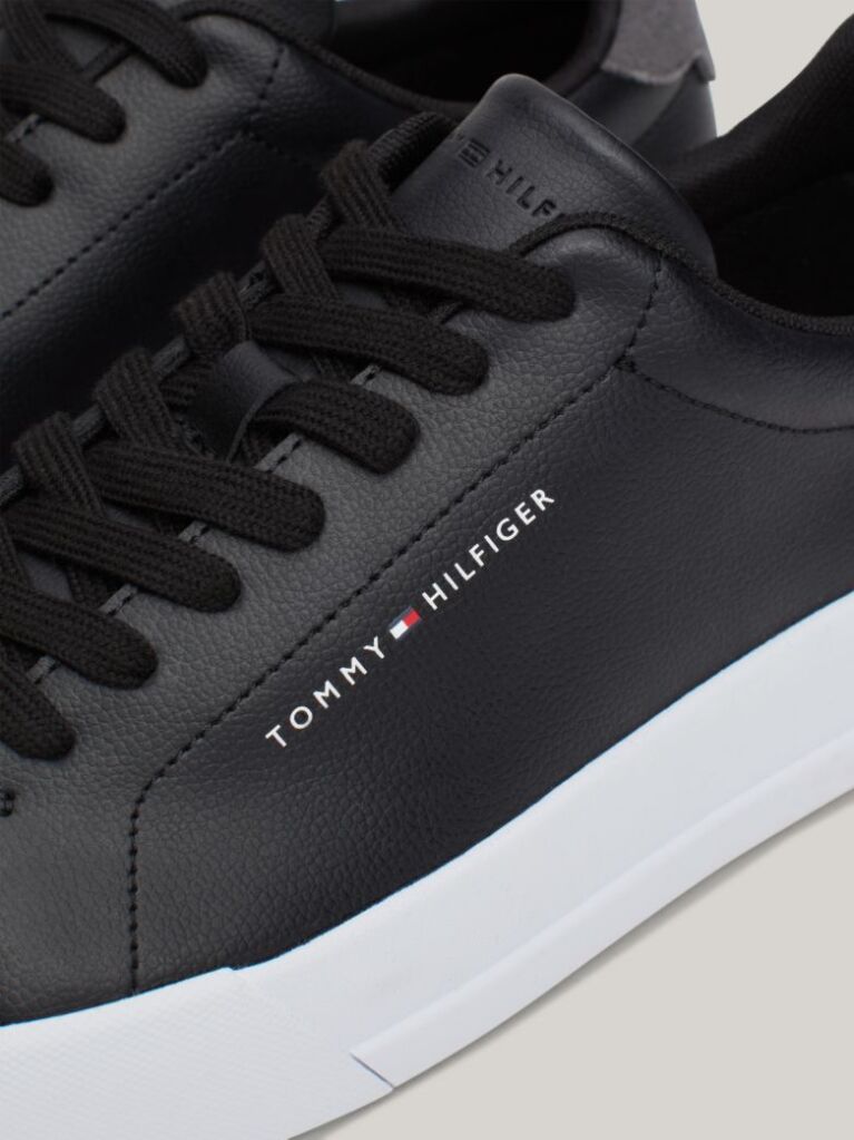 Negru Pantofi Sport Cu Logo Pebble Grain  Barbati