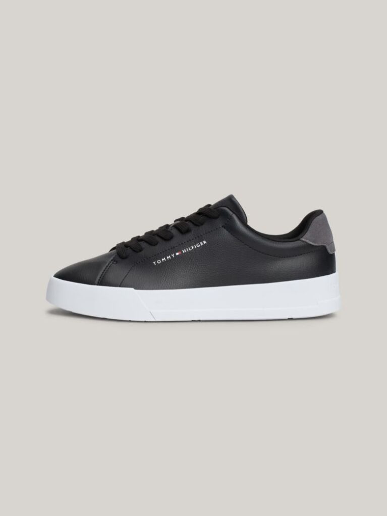 Negru Pantofi Sport Cu Logo Pebble Grain  Barbati