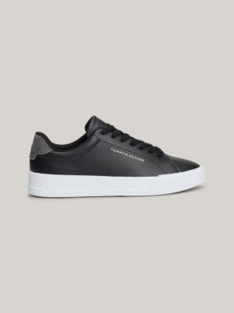 Negru Pantofi Sport Cu Logo Pebble Grain  Barbati