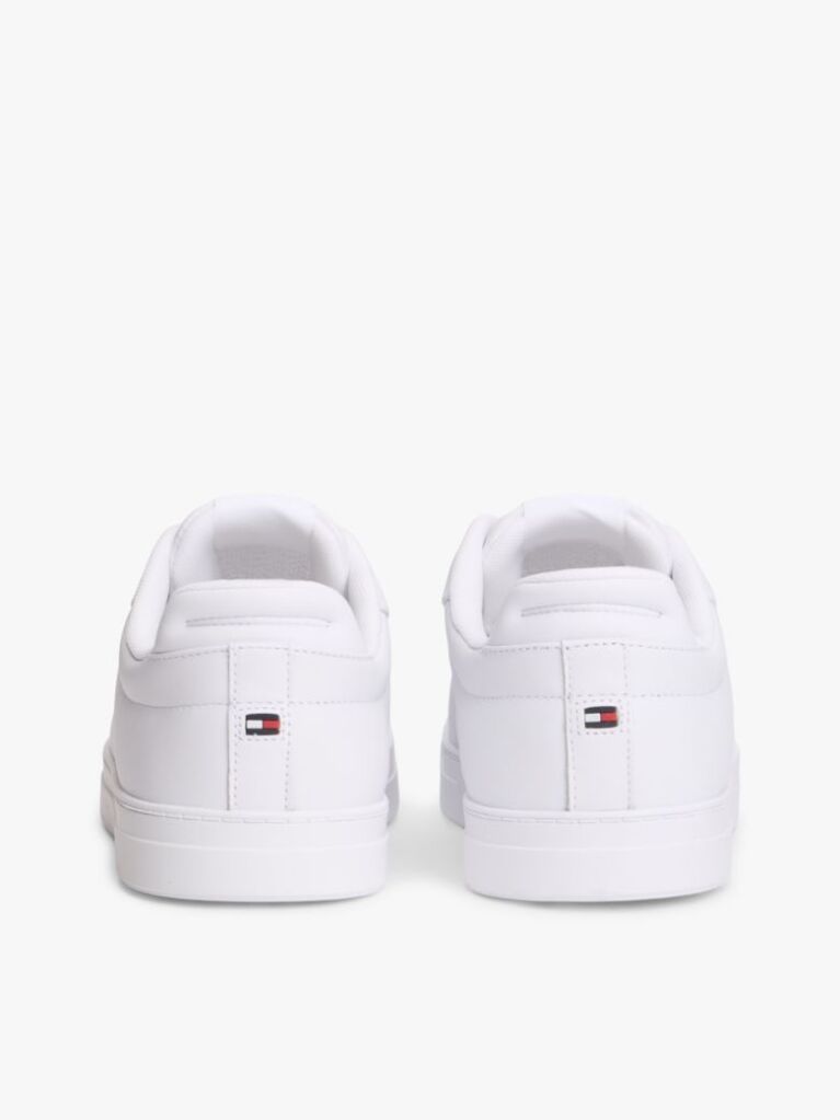 Alb Pantofi Sport Din Piele Cu Siret Essential  Barbati