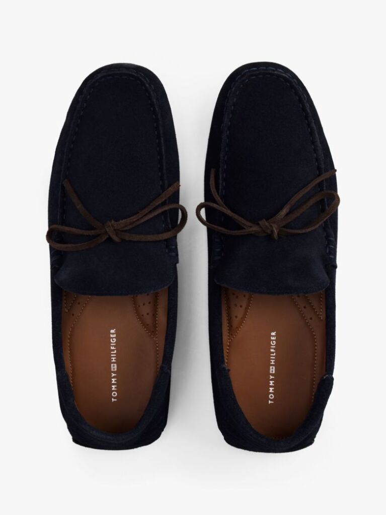 Blue Pantofi Din Piele Intoarsa Cu Talpa Cleat  Barbati