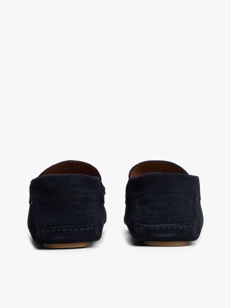Blue Pantofi Din Piele Intoarsa Cu Talpa Cleat  Barbati