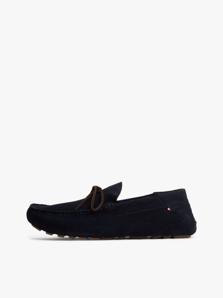 Blue Pantofi Din Piele Intoarsa Cu Talpa Cleat  Barbati