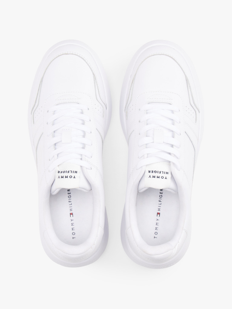 Alb Sneakers Din Piele Usori  Barbati