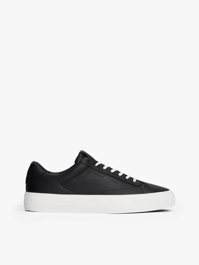 Negru Sneakers Cu Talpa Din Piele  Barbati