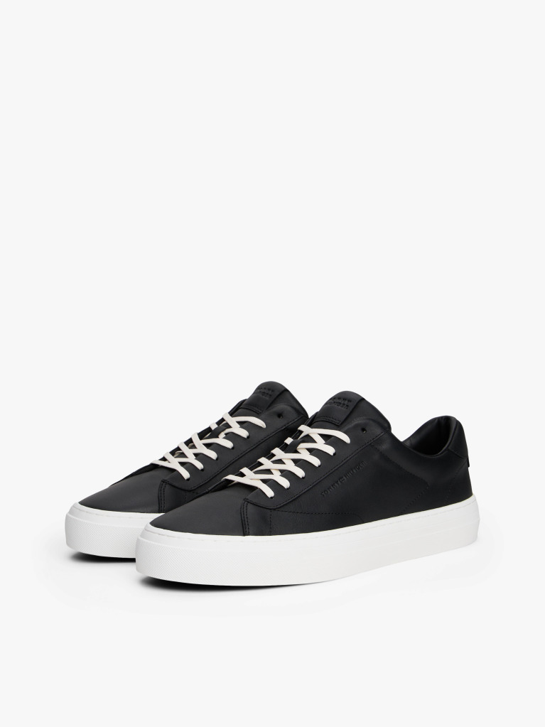 Negru Sneakers Cu Talpa Din Piele  Barbati