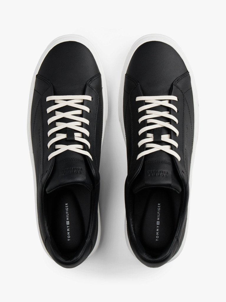 Negru Sneakers Cu Talpa Din Piele  Barbati