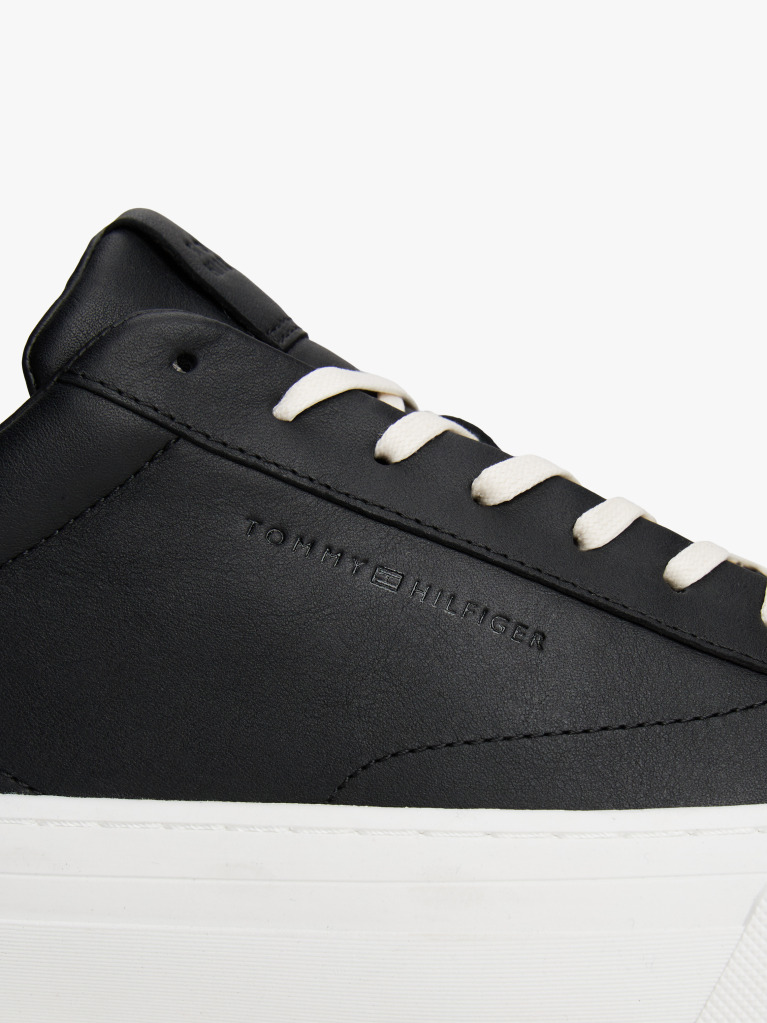Negru Sneakers Cu Talpa Din Piele  Barbati