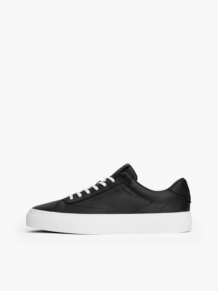 Negru Sneakers Cu Talpa Din Piele  Barbati