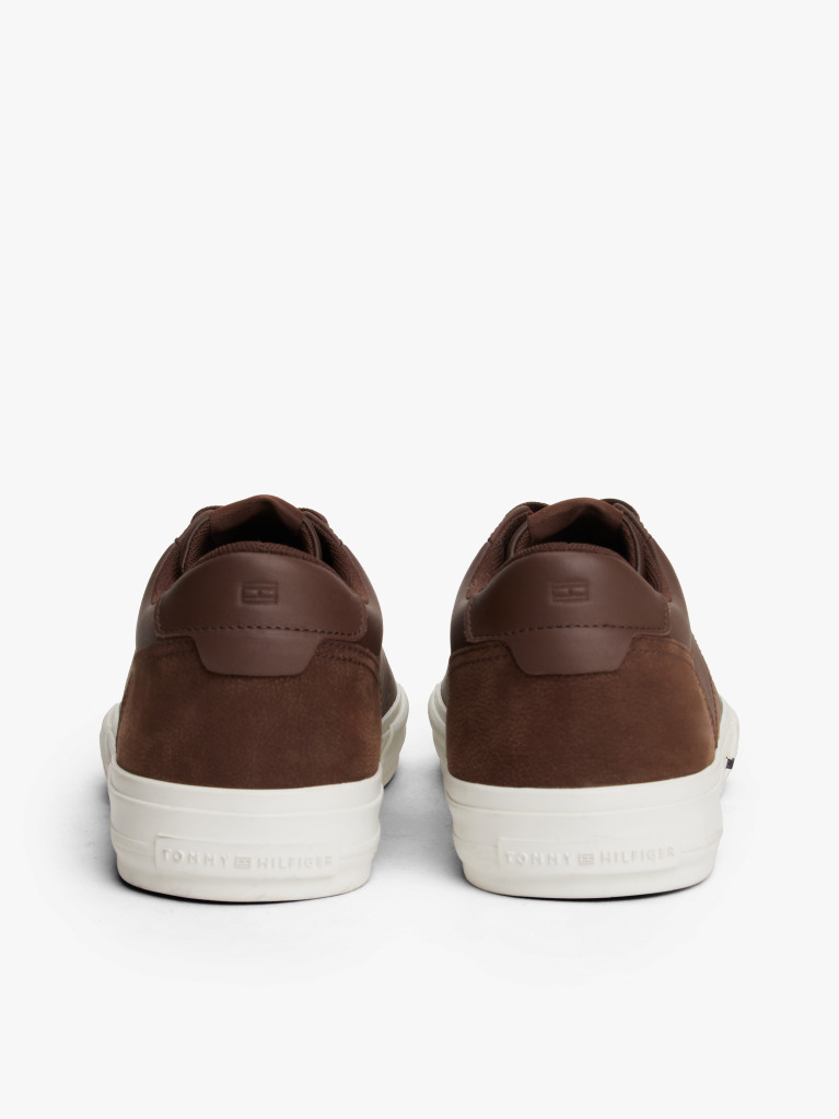 Maro Sneakers Din Piele Cu Texturi Mixte  Barbati