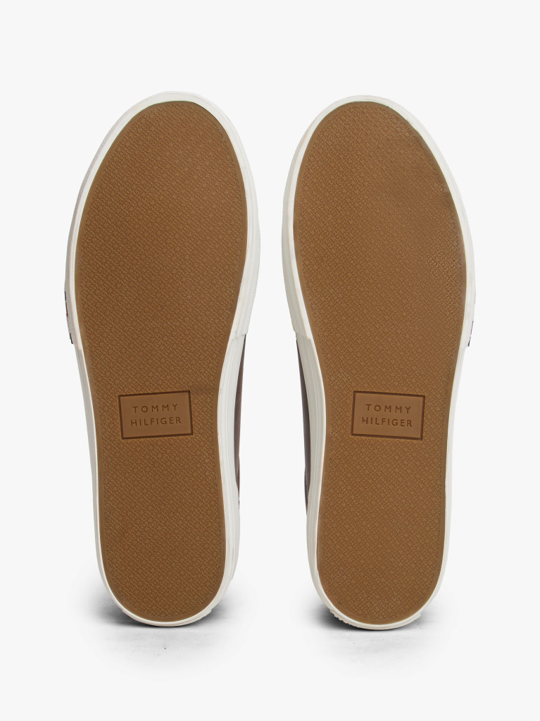 Maro Sneakers Din Piele Cu Texturi Mixte  Barbati