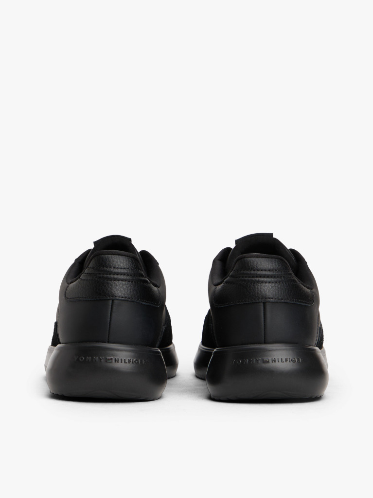 Negru Sneakers Din Piele Cu Talpa Fine-Cleat  Barbati