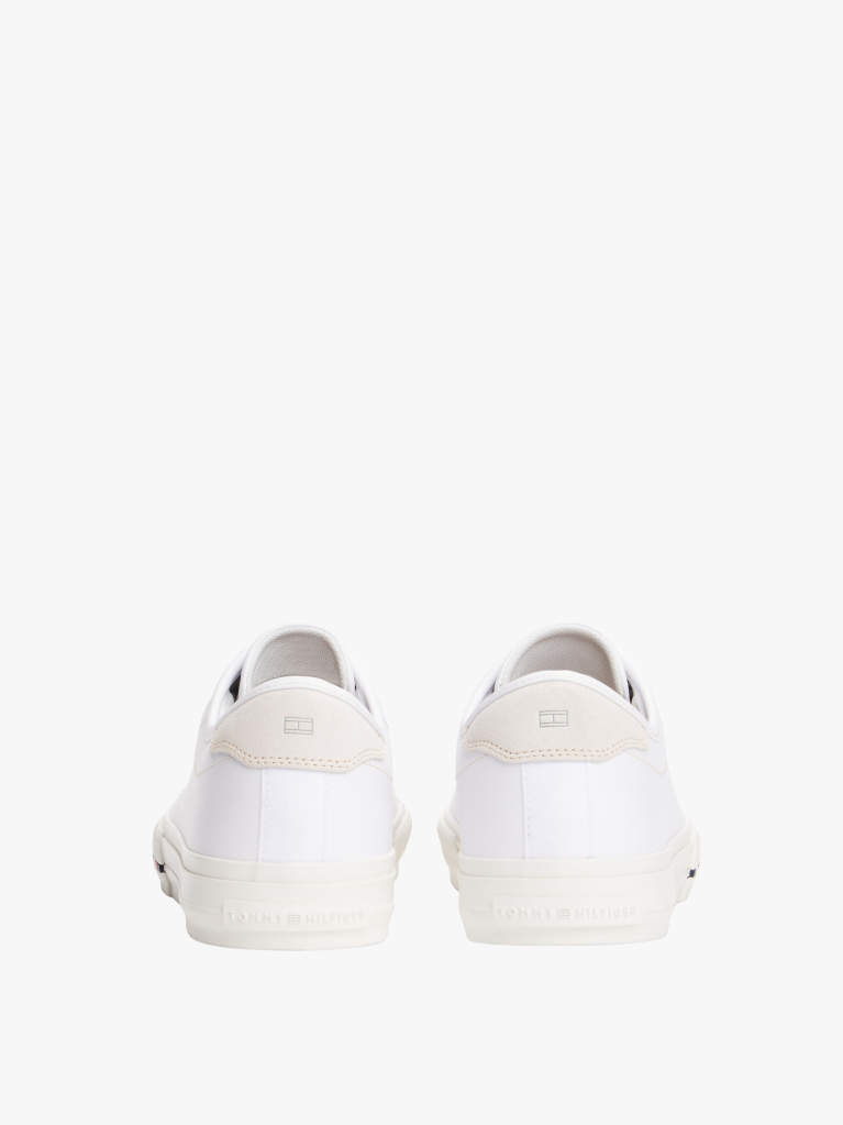 Alb Signature Sneakers Din Piele  Barbati
