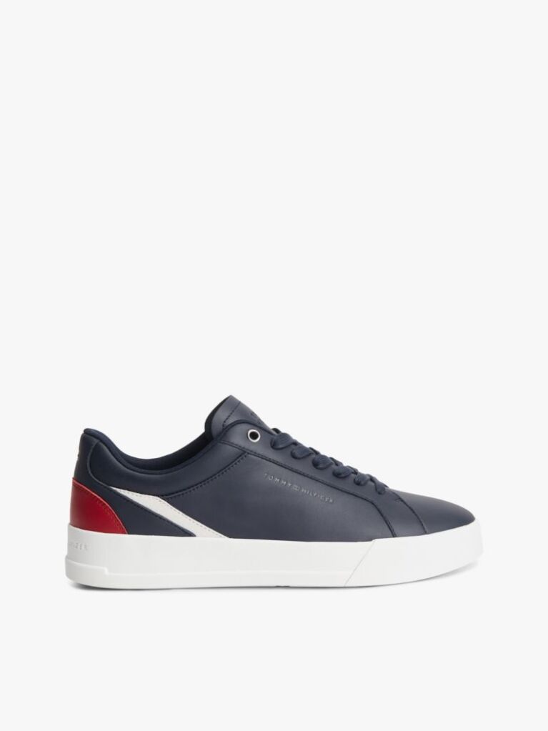 Blue Adidasi Signature Din Piele Cu Blocuri De Culoare  Barbati