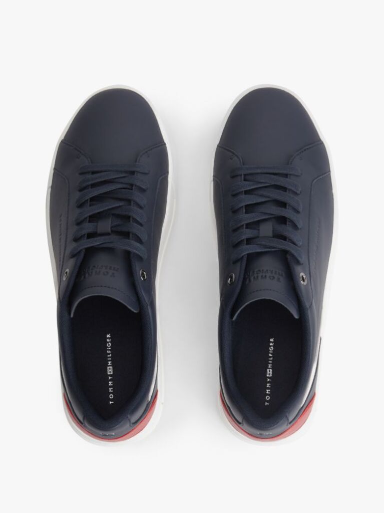 Blue Adidasi Signature Din Piele Cu Blocuri De Culoare  Barbati