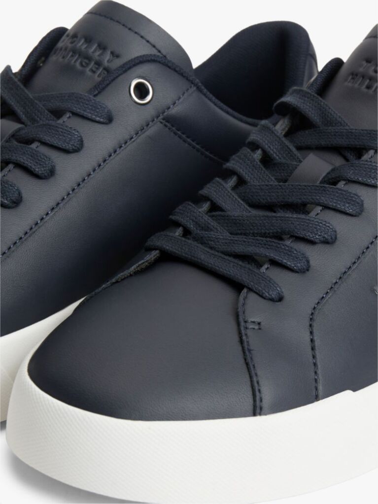 Blue Adidasi Signature Din Piele Cu Blocuri De Culoare  Barbati