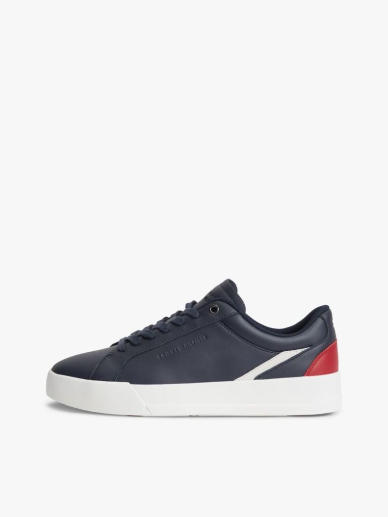 Blue Adidasi Signature Din Piele Cu Blocuri De Culoare  Barbati