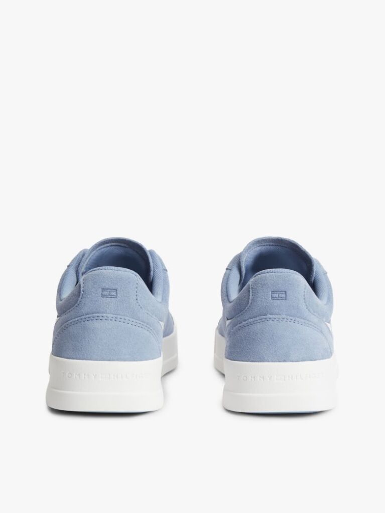 Blue Suede Court Trainers  Men