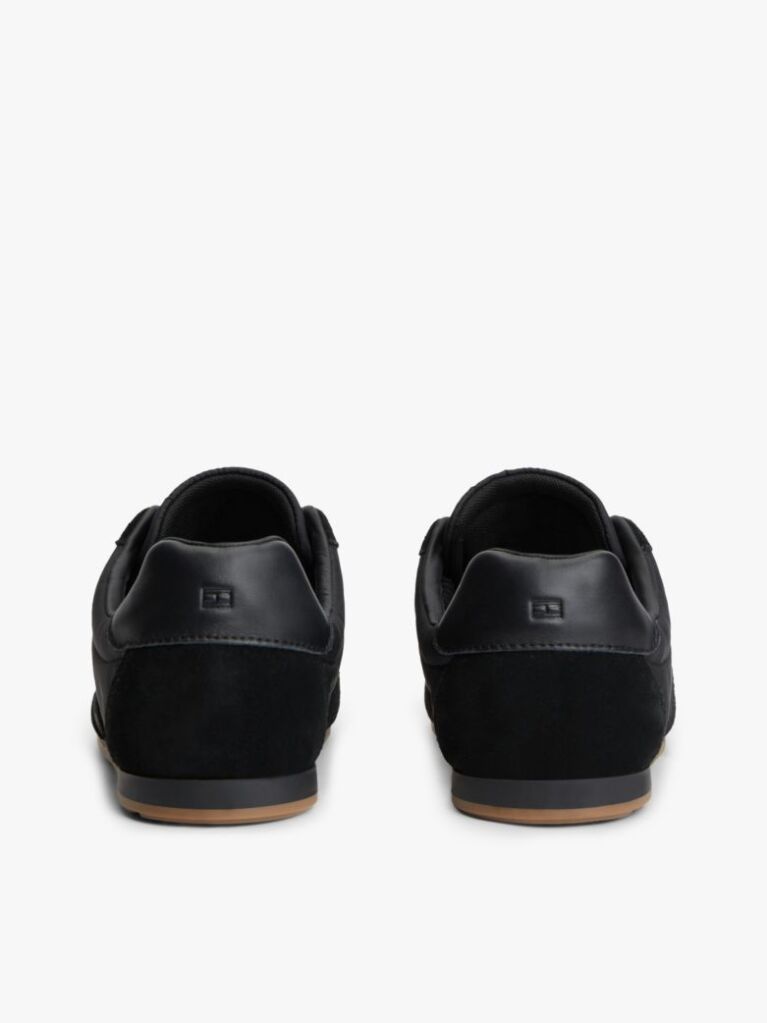 Black Textile Low Profile Trainers  Men