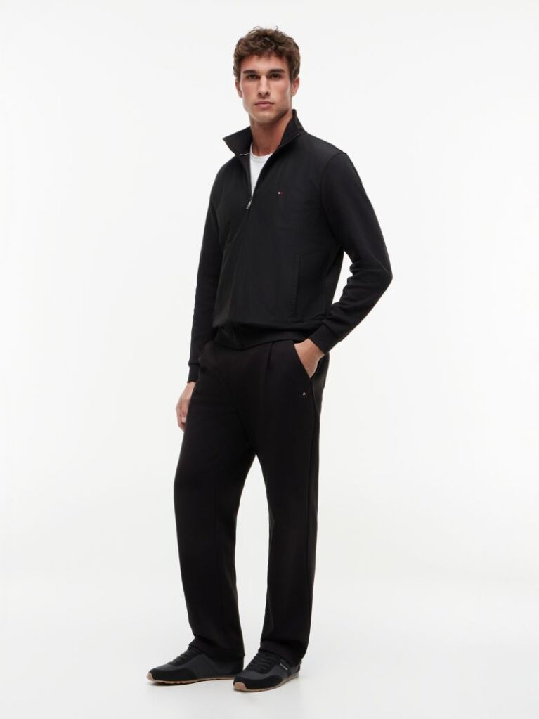 Black Textile Low Profile Trainers  Men