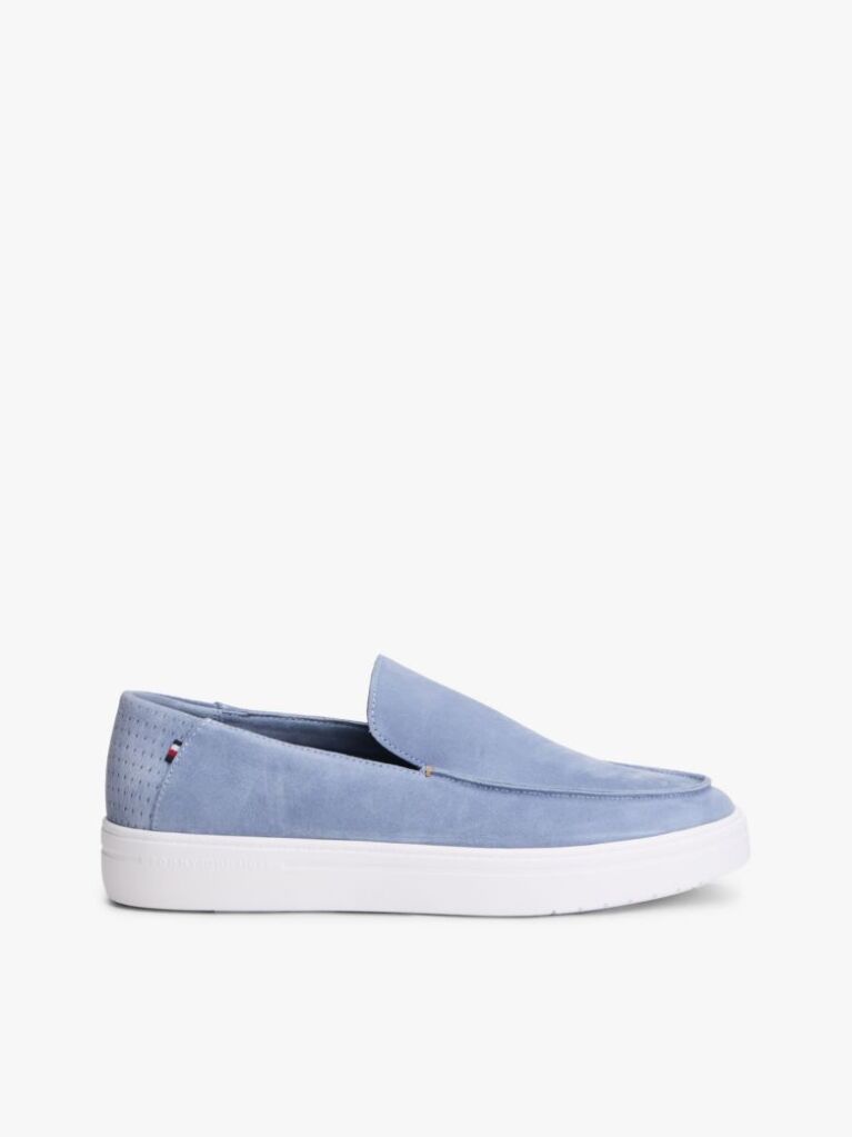 Blue Loafers Din Suede Usori  Barbati