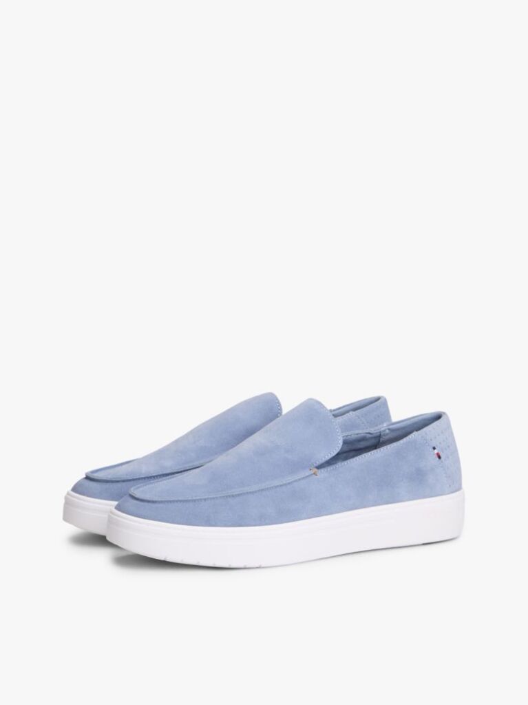 Blue Loafers Din Suede Usori  Barbati