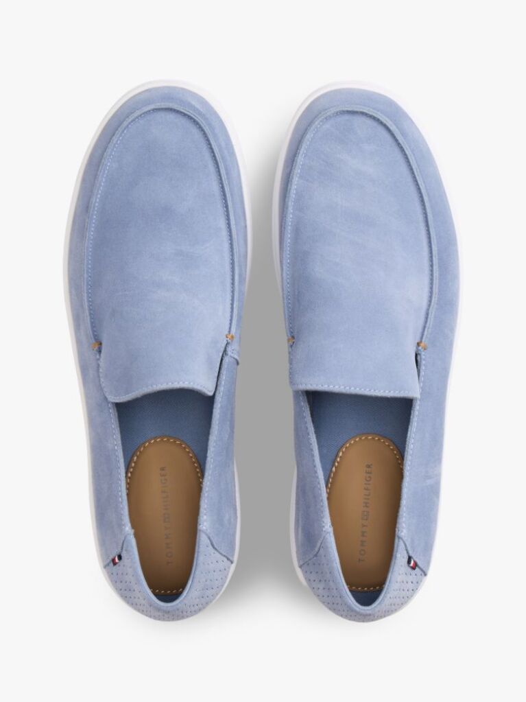 Blue Loafers Din Suede Usori  Barbati
