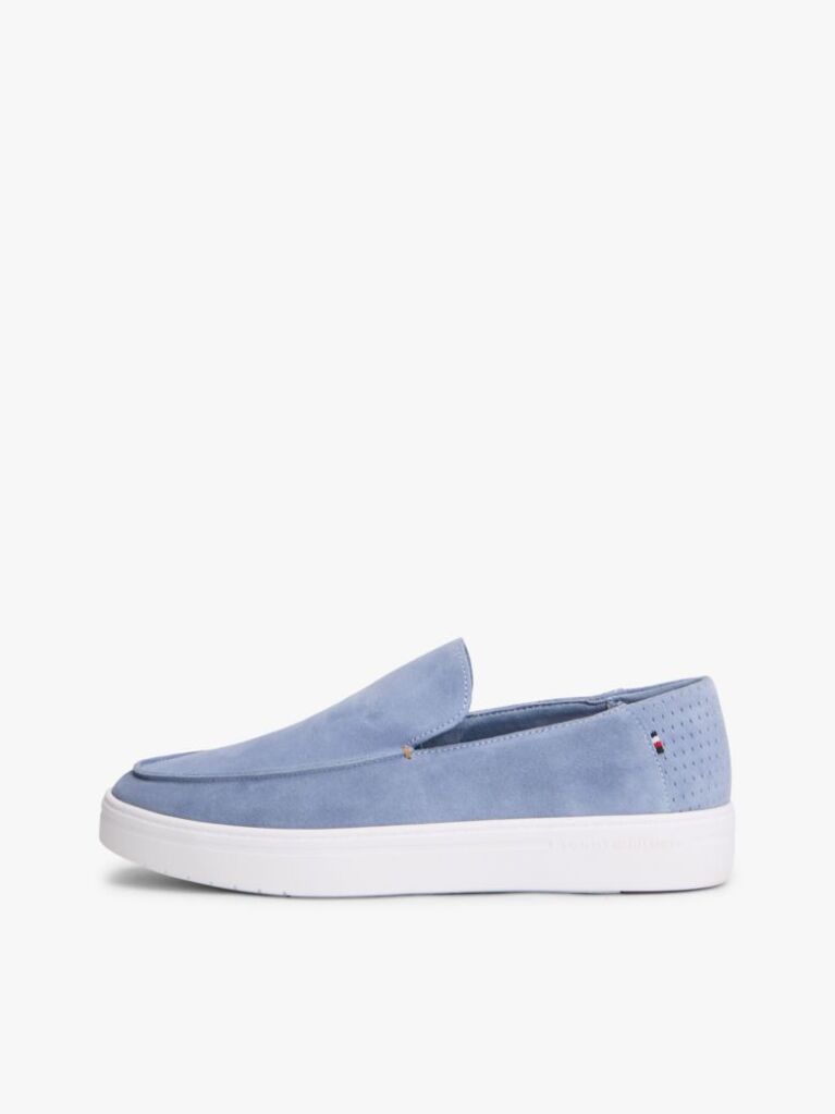 Blue Loafers Din Suede Usori  Barbati