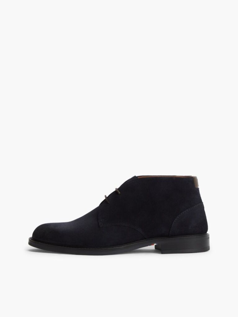Blue Ghete Din Suede Cu Sireturi  Barbati
