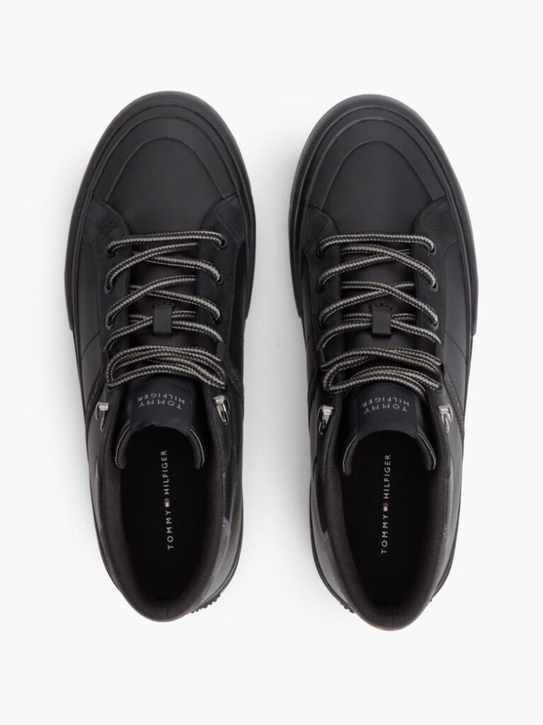 Negru Adidasi Mid-Top Din Piele  Barbati