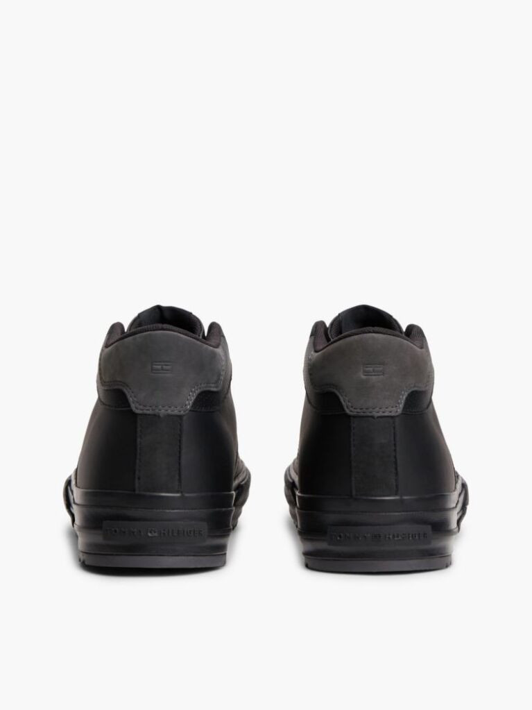 Negru Adidasi Mid-Top Din Piele  Barbati